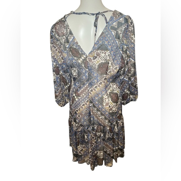 NWOT Calvin Klein Puff Sleeve Mini Shift Dress sz 10 - Picture 4 of 8